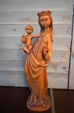 Vintage ANRI Maria beeld met Jezus italiaans houtsnijwerk, Antiek en Kunst, Antiek | Religie, Ophalen of Verzenden