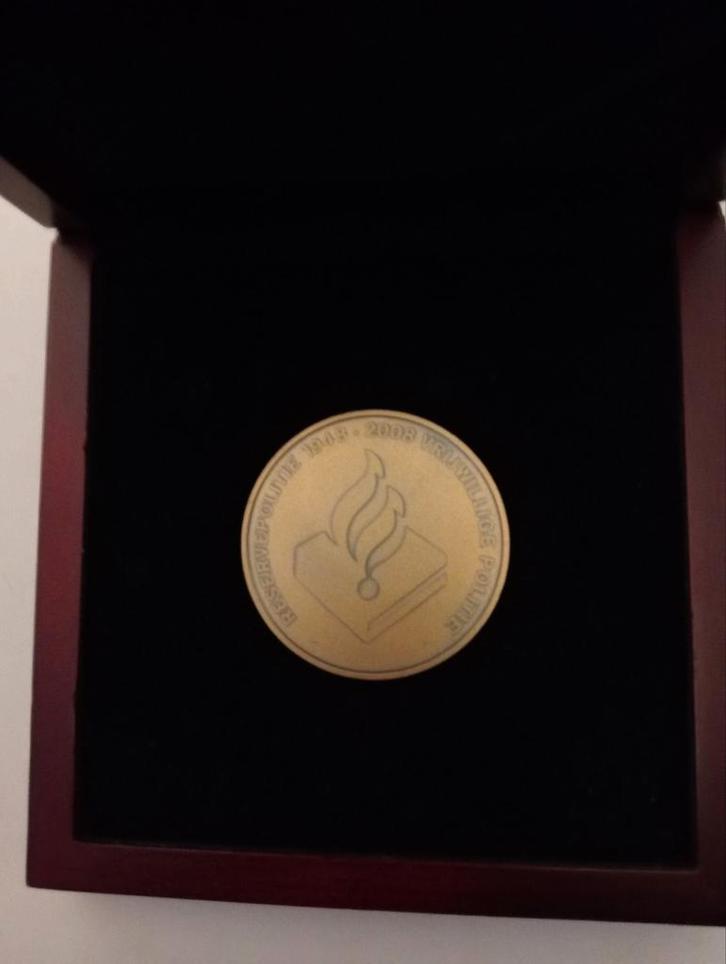 Herdenkings munt Reservepolitie 1943-2003, Postzegels en Munten, Penningen en Medailles, Brons, Nederland, Ophalen of Verzenden