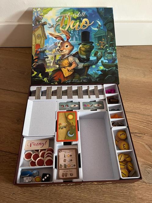 3d geprinte insert Everdell Duo - sleeved, Hobby en Vrije tijd, Gezelschapsspellen | Bordspellen, Ophalen of Verzenden