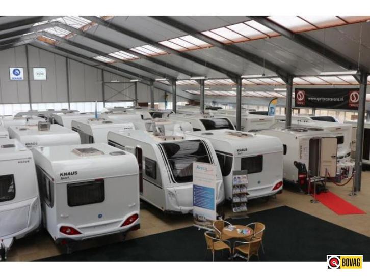 Knaus Sport 420 QD oa. Luifel & mover, Caravans en Kamperen, Caravans, Bedrijf, tot en met 4, 750 - 1000 kg, Treinzit, Knaus, Dwarsbed