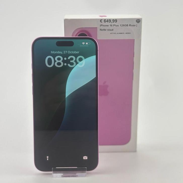 iPhone 16 Plus 128GB Roze | Nette staat, Telecommunicatie, Mobiele telefoons | Apple iPhone, Zo goed als nieuw