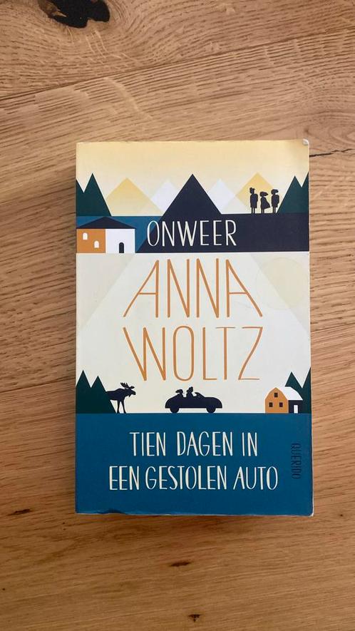 Anna Woltz - Onweer & Tien dagen in een gestolen auto, Boeken, Kinderboeken | Jeugd | 10 tot 12 jaar, Zo goed als nieuw, Ophalen of Verzenden