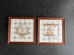 Vintage Borduurwerkjes - Set van 2, Ophalen of Verzenden, Gebruikt
