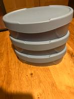 Z.g.a.n/Tupperware kleine bakjes met deksel/opbergen, Ophalen of Verzenden, Zo goed als nieuw, Blauw, Bak of Kom