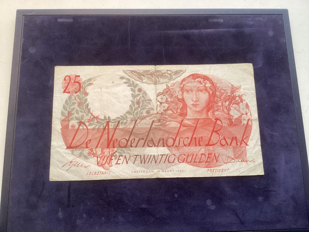 25 Gulden "Flora" 1947, Postzegels en Munten, Bankbiljetten | Nederland, Ophalen of Verzenden, 25 gulden