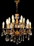Antieke franse Rococo kroonluchter, Ophalen of Verzenden, Gebruikt, Glas, Antiek rococo empire design