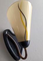 vintage wandlampje Frans jaren 50, 60 retro design, Glas, Gebruikt, Vintage, Ophalen of Verzenden