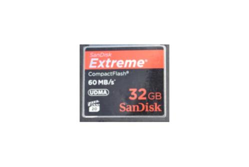Sandisk 32GB Extreme Compactflash geheugenkaart, Audio, Tv en Foto, Fotografie | Geheugenkaarten, Gebruikt, Compact Flash (CF)