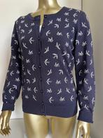 Human Nature vest, donkerblauw met witte zwaluwen, M = 38, Maat 38/40 (M), Blauw, Ophalen of Verzenden, Human Nature
