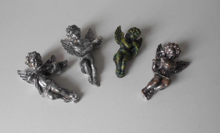 Engelen - set van 4 musicerende Engelen - vintage., Antiek en Kunst, Curiosa en Brocante, Ophalen of Verzenden