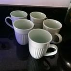 Koffie/theebekers, 5x, mintgroen, Huis en Inrichting, Keuken | Servies, Ophalen of Verzenden, Nieuw, Overige stijlen, Kop(pen) en/of Schotel(s)