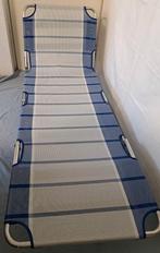 Ligbed met verstelbare Het bed is inklapbaar en neemt dan, Ophalen, Zo goed als nieuw, Aluminium, Inklapbaar