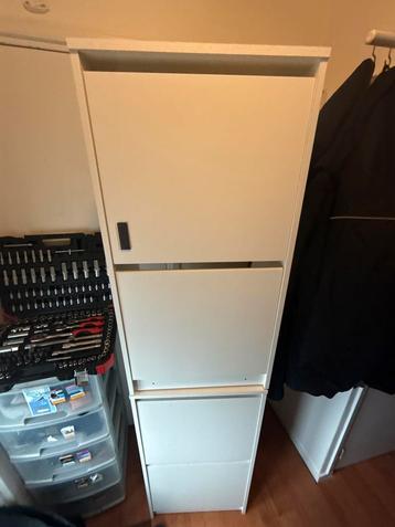 Witte Schoenenkast - veel Vakken 2 delig