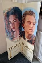 Grote kartonnen Titanic poster/banner, Verzamelen, Zo goed als nieuw, Rechthoekig Staand, Film en Tv, Ophalen