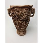 # Vintage Aziatische Chinese Japanse reliëf vaas, Ophalen of Verzenden