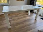 Witte eettafel 180x90cm, Huis en Inrichting, Tafels | Eettafels, Ophalen, Gebruikt, 50 tot 100 cm, Vijf personen of meer