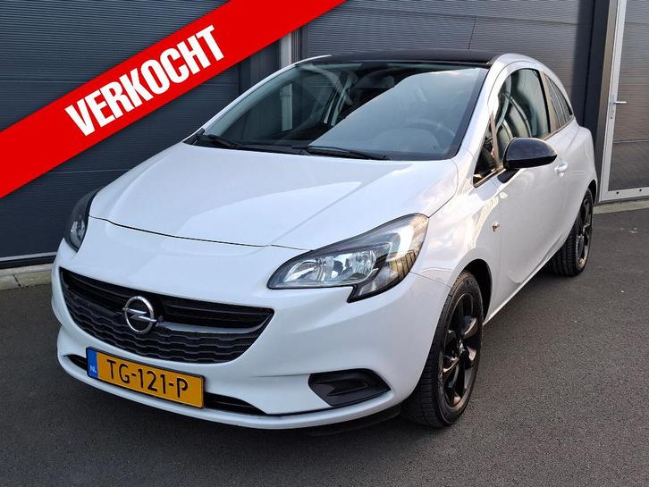 Opel Corsa E 1.4  Black Edition 66KW/90PK 3D 2018 Wit NAP, Auto's, Opel, Bedrijf, Te koop, Corsa, ABS, Airbags, Airconditioning