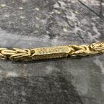 14k gouden armband koningsschakel nieuw met stenen, Sieraden, Tassen en Uiterlijk, Armbanden, Ophalen of Verzenden, Nieuw, Goud