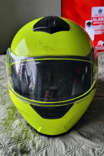 CRIVIT Systeemhelm - Motor/Scooter  Fluor Groen - Maat L beschikbaar voor biedingen