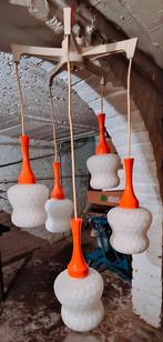 Cascade hanglamp Space Age jaren 60/70, Ophalen, Glas, Minder dan 50 cm