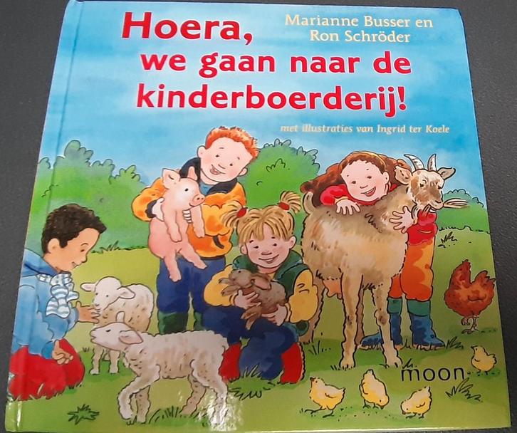 Marianne Busser - HOERA we gaan naar de kinderboerderij, Boeken, Prentenboeken en Plaatjesalbums, Zo goed als nieuw, Ophalen of Verzenden