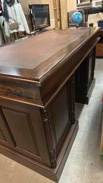 Antiek bureau met lederen blad, Antiek en Kunst, Ophalen