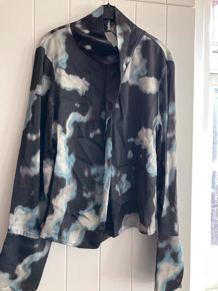 Elegante blouse maat M van Aimee the label, Kleding | Dames, Blouses en Tunieken, Zo goed als nieuw, Maat 38/40 (M), Zwart, Ophalen of Verzenden