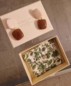 oorbellen Sezane marmer en amber look, Sieraden, Tassen en Uiterlijk, Ophalen, Overige materialen, Bruin, Zo goed als nieuw