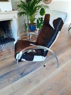 Design verstelbare fauteuil met koeienhuid, Ophalen, Gebruikt, Overige materialen