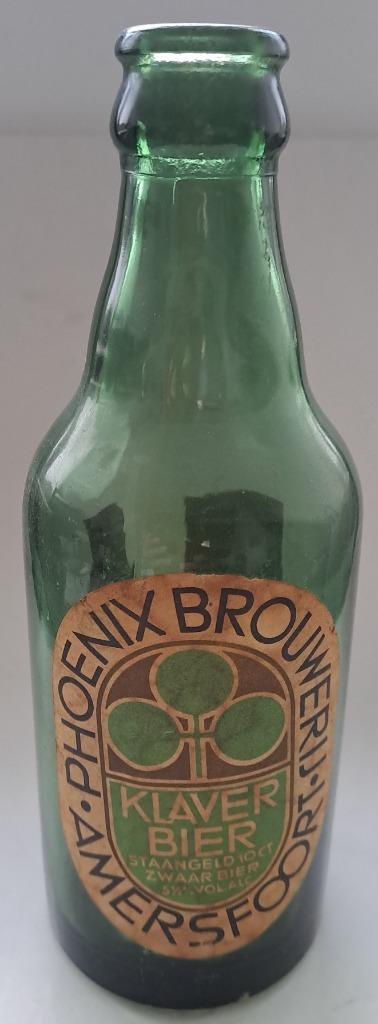 PHOENIX - bierflesje Klaverbier uit 1962, Verzamelen, Biermerken, Gebruikt, Flesje(s), Overige merken, Ophalen of Verzenden