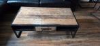 Mooi Houten industriële salontafel, Ophalen, Gebruikt, 100 tot 150 cm, 50 tot 100 cm