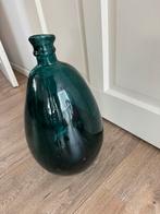 Vaas - Groen Glas, 50 tot 75 cm, Ophalen of Verzenden, Groen, Glas