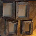 Oude robuuste  Houten fotolijstjes - diverse maten, Huis en Inrichting, Woonaccessoires | Lijsten, Ophalen of Verzenden, Gebruikt