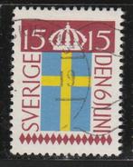 Zweden 1955 - Zweedse Vlag, Postzegels en Munten, Postzegels | Europa | Scandinavië, Zweden, Ophalen, Gestempeld