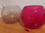 Riverdale vazen grijs/roze, Minder dan 50 cm, Glas, Gebruikt, Ophalen