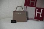 Hermès Kelly 25 Etoupe Phw Epsom, Sieraden, Tassen en Uiterlijk, Tassen | Damestassen, Ophalen of Verzenden, Zo goed als nieuw