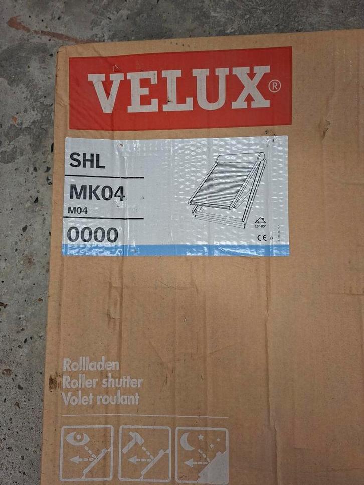 VELUX SHL Rolluik - Nieuw & Gebruikt, Doe-het-zelf en Verbouw, Rolluiken, Nieuw, Minder dan 100 cm, Minder dan 100 cm, Grijs, Ophalen
