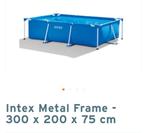Intex metalen frame zwembad, Tuin en Terras, Zwembaden, Ophalen, Minder dan 80 cm, 200 tot 400 cm, Rechthoekig