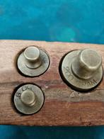 gewichten antiek messing in blok, Ophalen of Verzenden