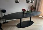 Eettafel (zwart) te koop inc poot 120x300, Huis en Inrichting, Tafels | Eettafels, Ophalen, 100 tot 150 cm, Eikenhout, 200 cm of meer