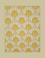 3932 behang geel barok 70s 60s vintage stijl hotel swiet, Huis en Inrichting, Verzenden, Wit