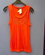 Superstar koraalrode top kraaltjes+gaas XS 30574 gratis verz, ., Nieuw, Ophalen of Verzenden, Zonder mouw