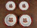 4 Disney Jul Fyrklövern Borden,  2x diepe, 2 ontbijt, Ophalen of Verzenden, Nieuw