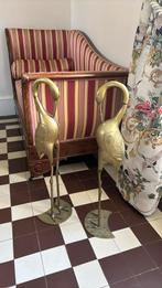 2 Hollywood Regency messing kraanvogels 4kg st. hoogte 65 cm, Ophalen