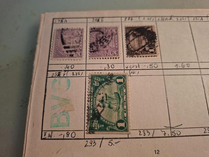 USA / VS / Verenigde Staten op oude blaadjes 2, Postzegels en Munten, Postzegels | Volle albums en Verzamelingen, Buitenland, Verzenden