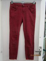 Broek ONLY  mt 36  rood/zwart panterprint, Only, Verzenden, Zo goed als nieuw, Maat 36 (S)