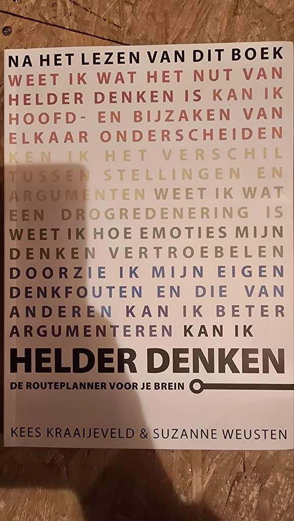 Helder Denken - Kees Kraaijeveld, Ophalen of Verzenden, Zo goed als nieuw, Cognitieve psychologie, Kees Kraaijeveld & Suzanne Weusten