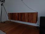 Acacia houten zweef tv meubel, Huis en Inrichting, 100 tot 150 cm, Ophalen of Verzenden, Zo goed als nieuw, Minder dan 100 cm