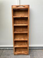 Hout houten rek wandrek kruidenrek vintage brocante bruin, Antiek en Kunst, Ophalen of Verzenden