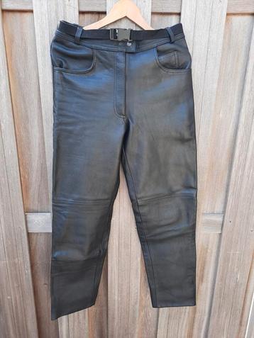 Zwart leren jeansmodel motorbroek, merk Ghibli, maat M beschikbaar voor biedingen